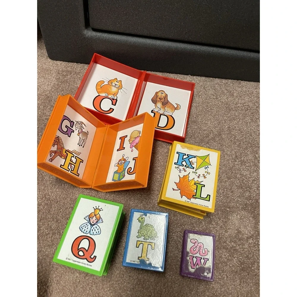Tupperware Tuppertoys Bookworm Nesting Alphabet Books Full Set‎ Vintage 1987 USA